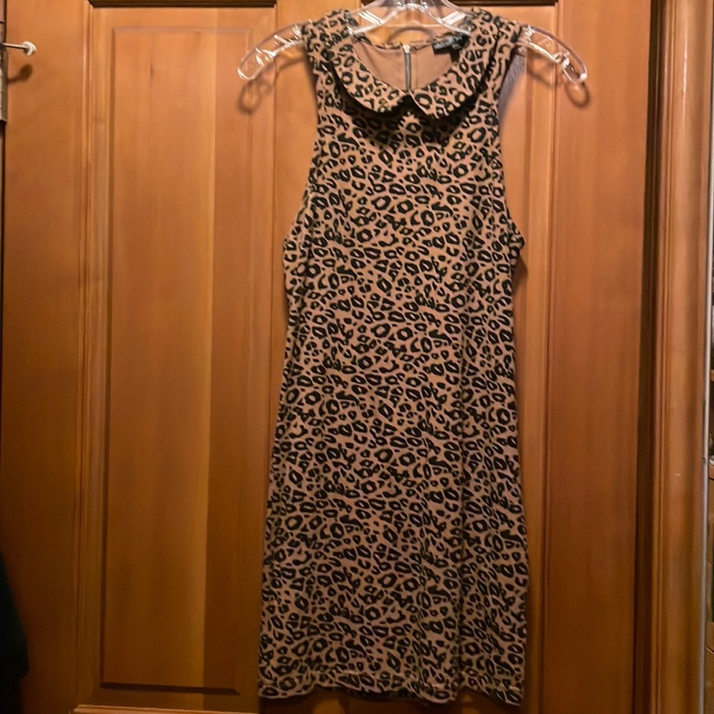 TopShop Leopard mini dress bodycon